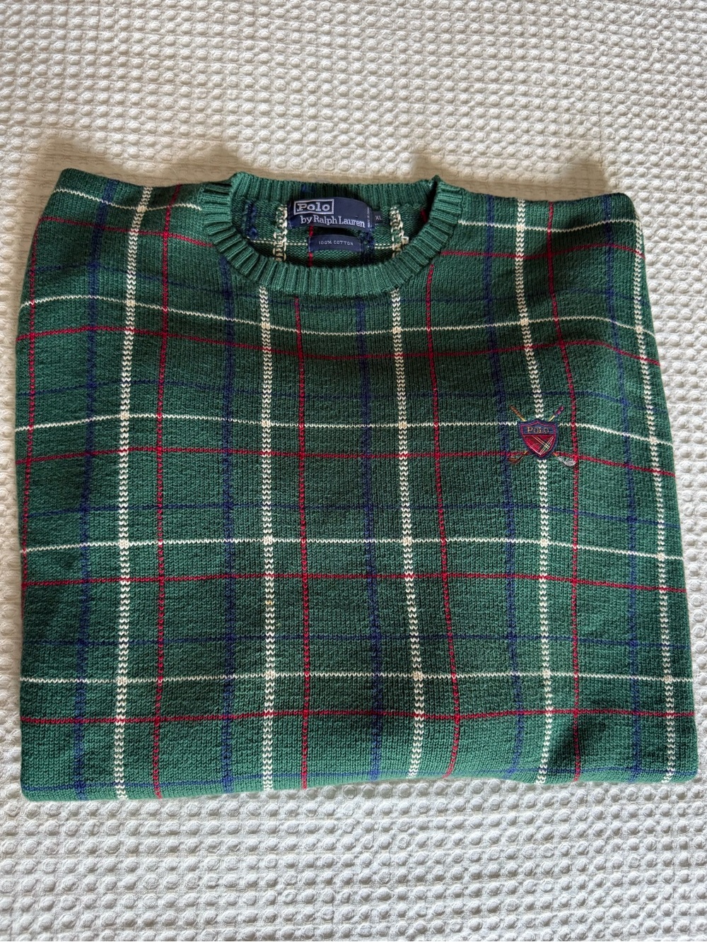 Like New Vintage Polo Golf Knitted sweater original Polo Ralph Lauren Golf logo - Picture 1 of 7